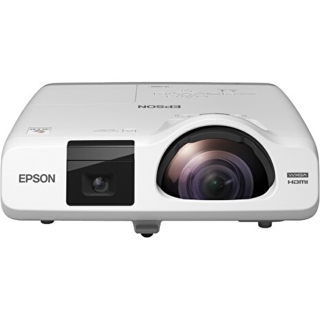 EPSON projektor EB-536Wi, 1280x800, 3400ANSI, HDMI, VGA, LAN, SHORT,10.000h ECO živ. lampy, REPRO 16W, interaktivní